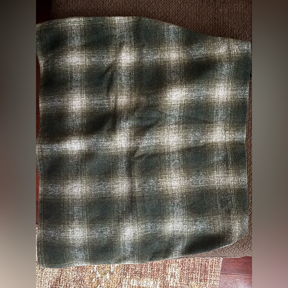 Primark Plaid Skirt - Forest Green and Cream
